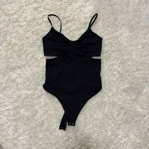 Black Abercrombie cut out bodysuit